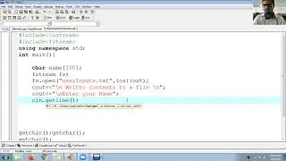 41 File handling Accepts input from user and write to a file | C++ Programming Tutorial for beginner