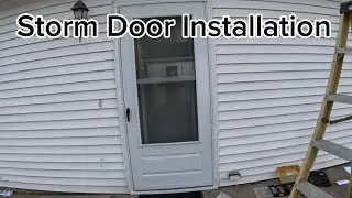 Andersen 300 Series Storm Door Installation (start to finish)