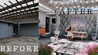 I TURNED MY BACKYARD INTO AN ITALIAN GARDEN | Backyard Makeover on a Budget DIY Fountain