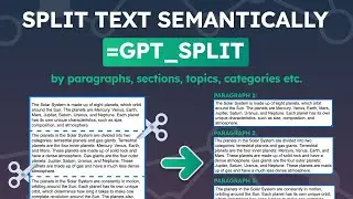 Split your text with GPT for Sheets