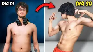 Treinei em Casa Sozinho por 30 Dias e Veja a Evolução