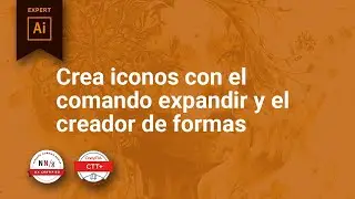 Crea iconos con el comando expandir y el creador de formas en Illustrator CC 2020