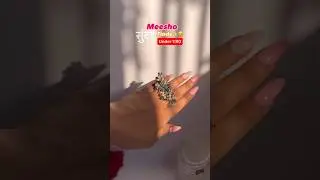 Meesho Oxidised Ring | Link in Community 