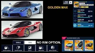 Asphalt 9 Ferrari Laferrari Aperta Golden Max Review