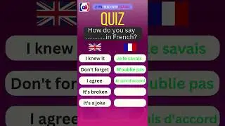 Learn French with little Quizzes 🧐  #quiz #learnfrench