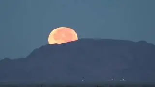 Arizona Halloween Blue Moon Moonset