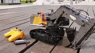 HUINA Pásový bager s kovovou lyžicou ACV 730 2,4GHz 1:14