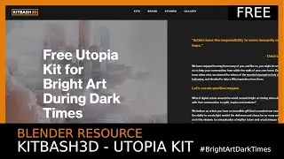 Blender Resource: Kitbash3D - Free Utopia Kit 