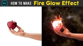How to make Fire Glow Effect in Adobe Photoshop tutorial