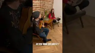 I played my girl my new song LIAR ! Wait for her reaction. Do you think she likes it? 😋
