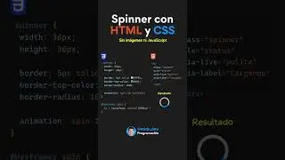Spinner HTML y CSS
