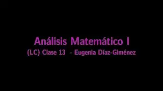Análisis Matemático I - LC - Derivadas I