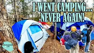 I Went Camping And THIS Happened! Why Do People Go Camping?! Family Camping in Providence Canyon, GA