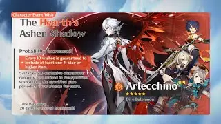 11,360 primos for C0 Arlecchino wishes 🍀 | 4.6 pulls | Genshin Impact