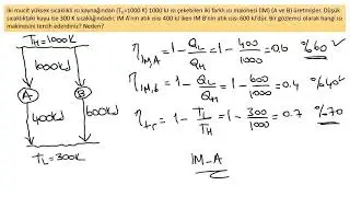 Termodinamik 9. Hafta Çalışma Soru ve Cevapları