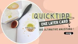 Quicktipp: einfache Stempeltechnik - One Layer Card mit Maskierung/ Sonnige Vibes von Stampin' Up!