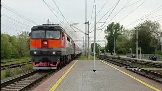 ТЭП70-0398 с пассажирским поездом №15 Волгоград - Москва