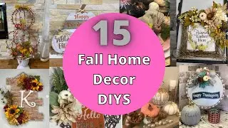 Top 15 Fall Home Decor DIYS on a Budget/Fall Dollar Tree DIYS/Simple Yet Chic