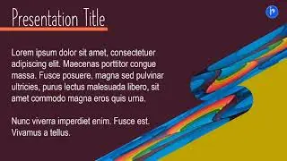 Create Simple Beautiful slide design in Powerpoint Tutorial, Cover slide Intro  animation wn morph