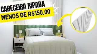 DIY: Cabeceira Ripada de Isopor | Aline Nogueira