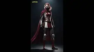 Countries As A Superheroine - AI Images Generated