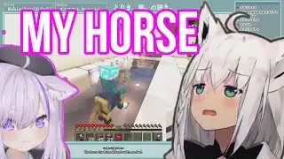 Okayu Gave Fubuki Golden Horse And The Tried To Drown Him | Minecraft [Hololive/Eng Sub]