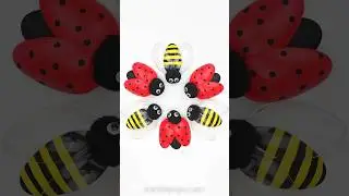 Plastic Spoon Bug Craft 🐞 🐝