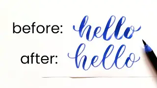 Calligraphy fixes: how to transition SMOOTHLY (from thick to thin)