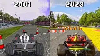 Evolution Run Off MONZA From F1 2001 to 2023