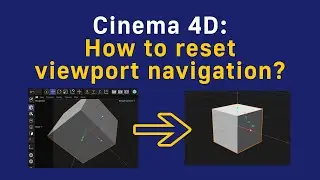 Cinema 4D: How to reset viewport navigation to the default values