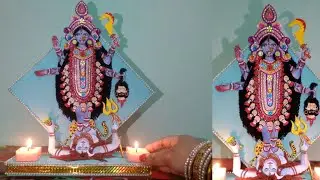 How To Make Maa Kali Paper Idol | Kali Puja Special Craft | #3dPaperIdol | #CRAFTSWOMAN