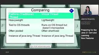 Devnexus 2024 - Preparing for the Java 21 Cert and Learning New Features - Jeanne Boyarsky