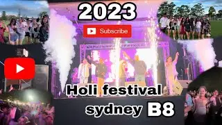 Holi Vlog/ 2023 / First holi in Australia/ Feat. B8- Eight/ Enjoying with friends