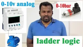 PLC PROGRAMMING - Digital output controlled by 0-10V analog input/ Ladder logic...