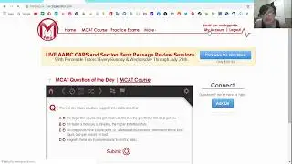 🔴 MCAT Prep Questions of the Day #4 - June 2009 (RACIDOTI) | DQP Webcam Live Stream