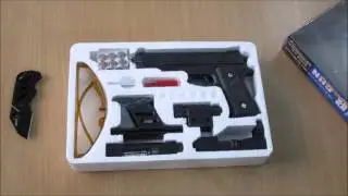 unboxing of Laser Air Sports Gun Toy For kids 1 1 REAL SCALE ebay