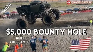 $5k Bounty Hole Mud Bog 2024, Moses Lake Washington, The Year Of Sending It! Epic Moments! #usa