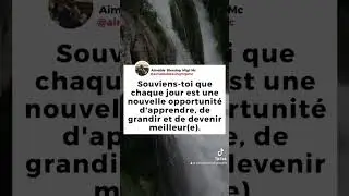 Souviens toi que chaque jour est une nouvelle opportunité #shortvideo #gratitudemindset #motivation