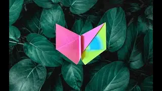 6 Fold Origami Butterfly #papercraft