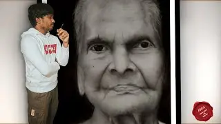 How to draw pencil portrait / Realistic Drawing made with Pencils || Time Lapse / grandmother