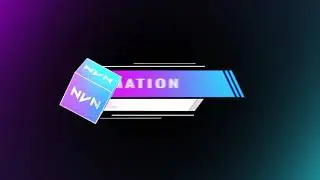 3D cube pop-up Lower Third animation #lowerthird #3dcube