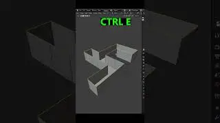 Trick to extrude outside in Blender  #blenderustad