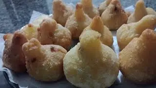 COXINHA DE MANDIOCA SUPER FÁCIL DE FAZER DERRETE NA BOCA