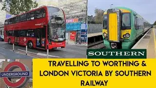 Train journey to london victoria 👉London southern train || southern rail to London victoria station