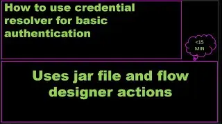 ServiceNow CredentialResolver setup to read credential from a file