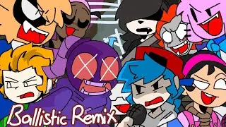 Friday Night Funkin' Ballistic but every turn another character sing it // Animation