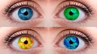 Как поменять цвет глаз в Photoshop.Уроки Photoshop.