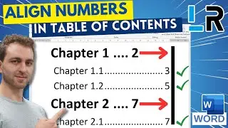 MS Word: Align page numbers in table of contents ✅ 1 MINUTE