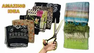 Incredible Recycling Idea with Old Cheesecloths and Shawls!