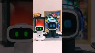 emo robot with mini aibi robot #emo #emopet #emorobot #aibirobot #aibipocketrobot #petbot #airobot